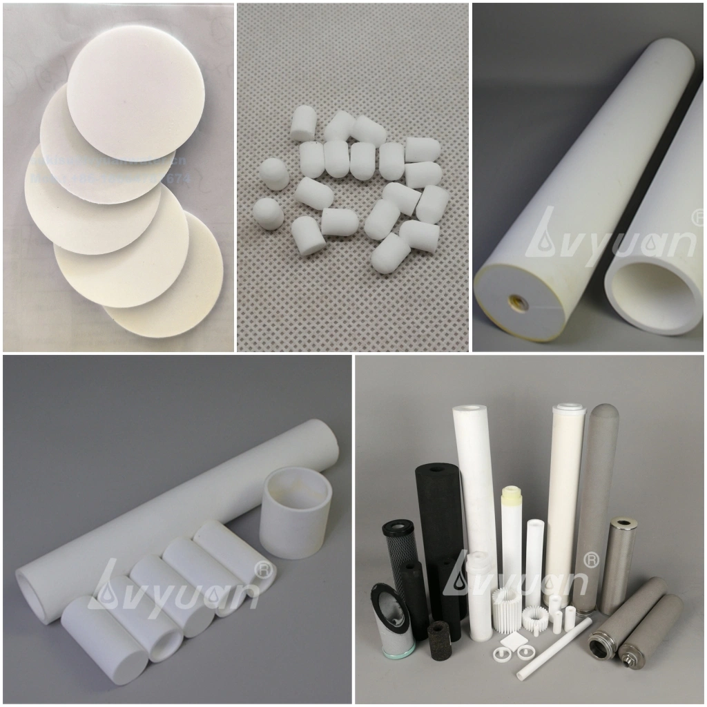 Round Wheel Medical Use Sintered Microporous Polyethylene PE Air Oxygen Foamer Filter for Humidifier Bottle Accessories