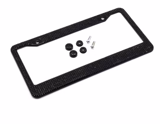 Cornice targa in plastica di dimensioni standard per auto USA con logo personalizzato stampato